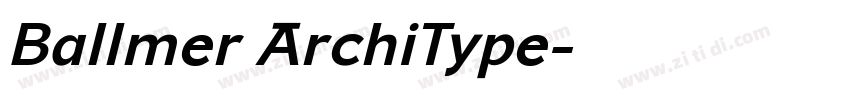 Ballmer ArchiType字体转换